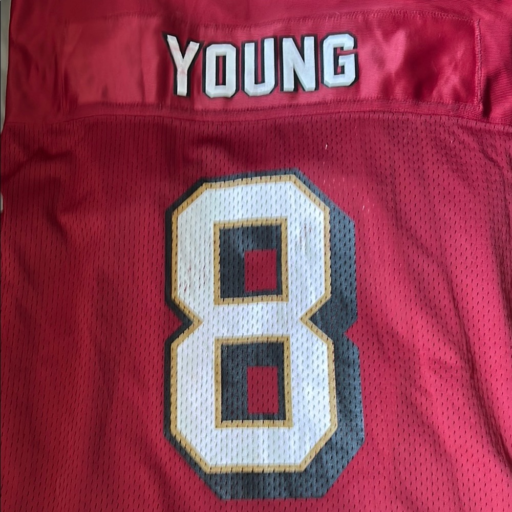 🔴⚪️🟡 Vintage 49ers Jersey Young number 8  XL